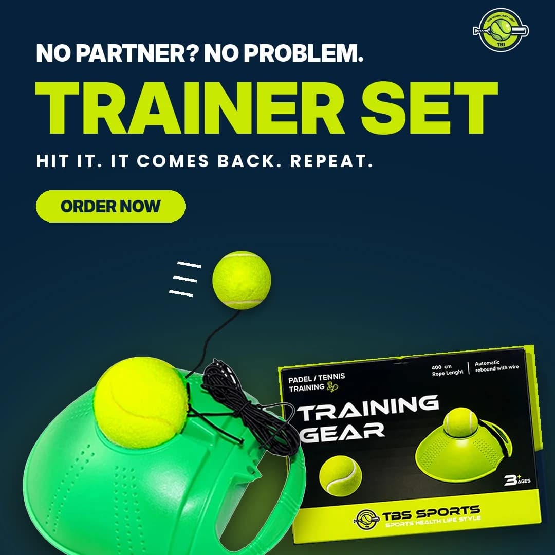 Trainer Set — no partner? no problem. Hit it, it comes back, repeat.