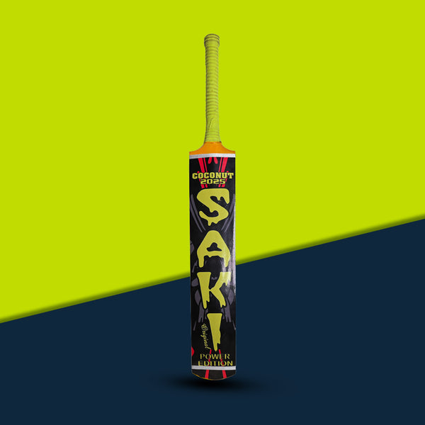 Saki Professional Coconut Wood Cricket Bat – Premium Tape Ball Cricket